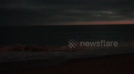 Flashing lights in Aliso Beach CA