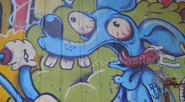 Graffiti Art 'Live To Ride Hastings' Gotham Alley