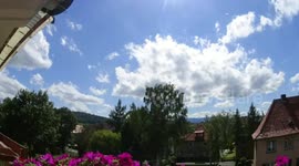 Jelenia Góra clouds and sun