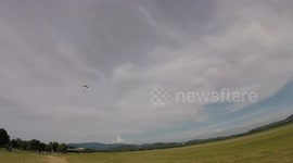 Fast and fun skydive landing
