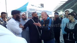 A few English guys provoking Islam against Extremism in London
