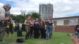 Focus E15 Mothers sings yellow submarine - March of the towers! Resistance in the East End