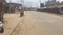 BANK WAS TARGETED BY PROTESTANT IN KENYA