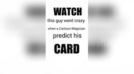 Newsflare Edit - Guy went crazy and nuts when a Cartoon Magician read his mind