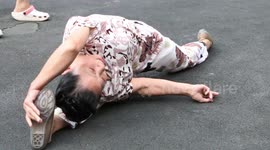 63-year-old woman performs impressive workout