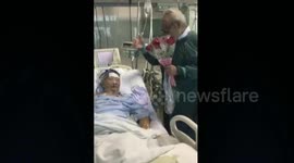 80s man sings for unconscious wife in ICU to celebrates 54th wedding anniversary