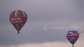 Colourful balloons on display at Bristol International Balloon Fiesta 2017