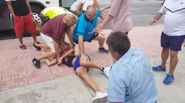 UK tourist films brawl on party island Ibiza