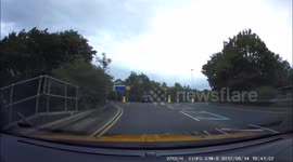 car wanted to reverse back up a motorway slip road Leeds