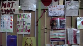 Two months after Grenfell fire candles light vigil at West Way, Ladborke Grove, London, UK