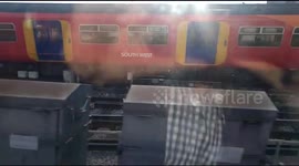 Derailed train causes chaos at London Waterloo