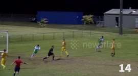 Non league team channel Barcelona with 14 pass goal