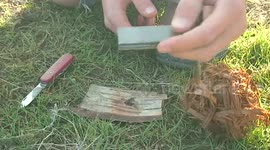 Survivor Dude: How To Make Fire With A Magnesium Flint Stick