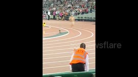 Security remove streaker from London Athletics World Championship