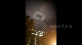 Rectangular 'UFO' spotted over Chinese town