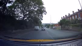 Police car chase In Leeds UK caught on DashCam