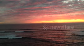 Surfing - Longest Wave Caught at Sunset !