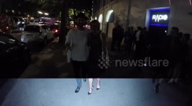 Ashley James and Danielle Mason depart the LOTD launch party.