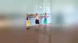 Newsflare Edit - Little Girl Sticks Out in Dance Class