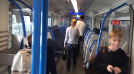 Train travellers had to leave via the drivers door.