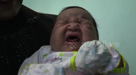 Big Baby Weight 13,6 Pounds Born Normal in West Sumatera