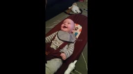 baby James laughing his head off
