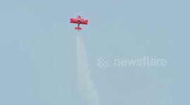 Oracle Challenger III Biplane Stunts at Seafair Air Show