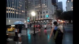 Light Rain caught New Yorkers by surprise