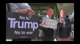 London: Stand Up to Trump Protest - No To Racism, No to War