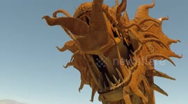 Metal Desert Sculpture