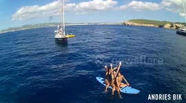 Ibiza hot girls sailboat party