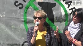 Kate Hudson of CND against Trump Nuclear war with North korea