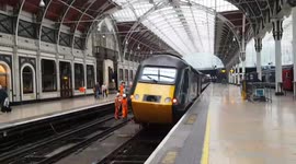 Train derails as it departs Paddington station in London