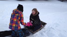 Tag Team Sledding