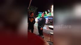 Newsflare Edit - Man defies gravity in Benidorm!