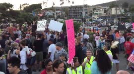 America First Rally , Laguna Beach, Anti-Facists