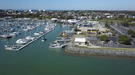 Scarbourgh marina captured from drone