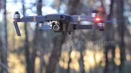 drone hovering
