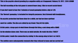 Paranormal / Spiritual Activity - Psychic Attack - Caught On Tape - As It Happened! - Audio
