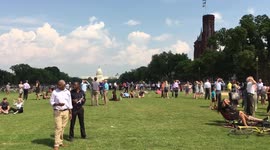 People Viewing Great American Eclipse at National Mall Washington, DC