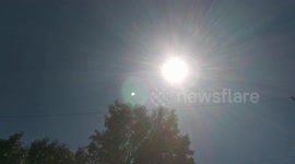 Solar eclipse over Texas
