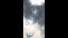 Students watch solar eclipse part 2