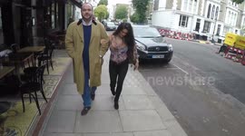 Casey Batchelor and Jonathan Sothcott spotted in London