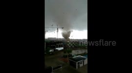 Tornado tears through homes in northern China