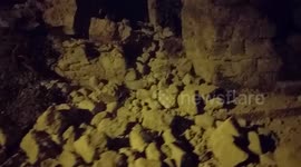 Aftermath of powerful earthquake in Italy