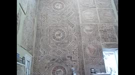 Argelia. Algeria. Djemila. Ruinas romanas. Mosaicos en el museo. Roman ruins. Mosaics, museum. 2016