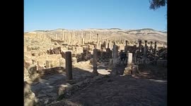 Argelia. Algeria. Djemila. Ruinas romanas. View from the baths. Roman ruins. 2016