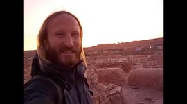 Argelia. Algeria. M´Zab Valley. Ghardaia. Cementerio. Gran Mezquita. Salida del sol. Cemetery. Grand Mosque. Sunrise. 2016