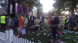 Ascot festival goers leave it in a mess