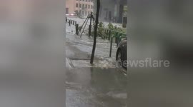 Newsflare Edit - Typhoon T9 at road level, U N B E L I E V A B L E